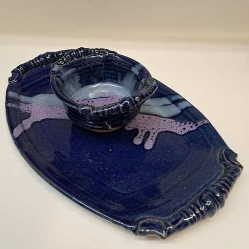 #260247 Chip & Dip Cobalt 12x7 $22 at Hunter Wolff Gallery